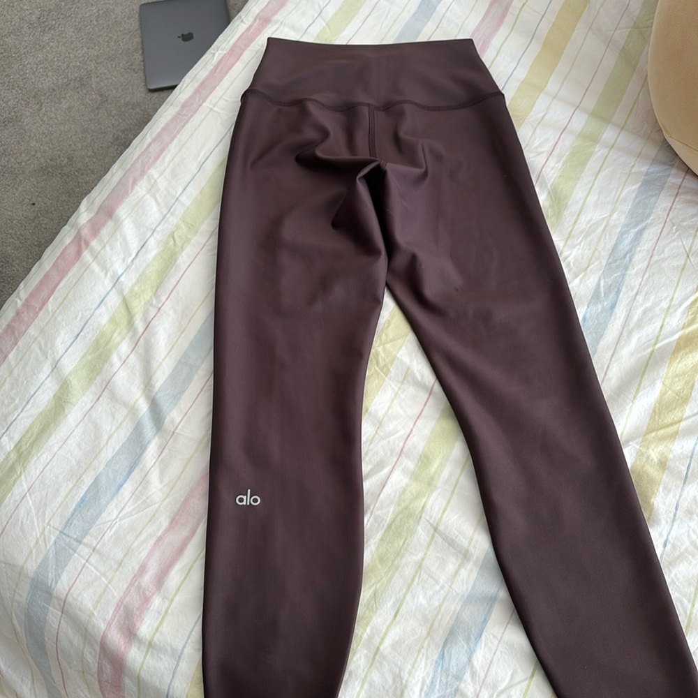 NEW Alo 7/8 High-Waist Airlift Legging Raisin Hi-Rise Waisted Skinny Tights Pant